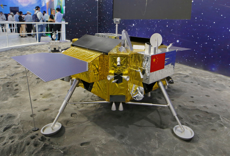 Model of Chang’e moon lander.